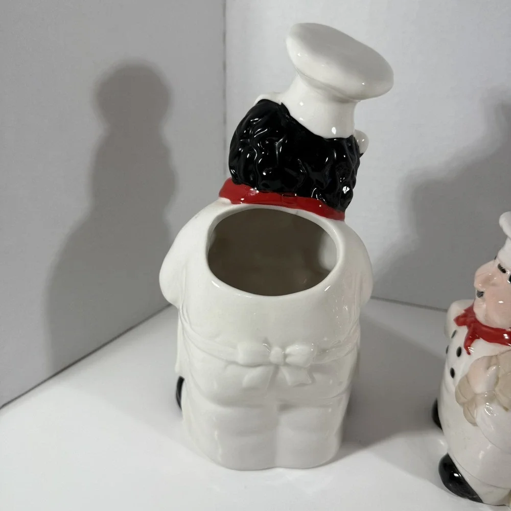 Italian Fat Chef 3D Ceramic Lot of 5 Pieces | Towel,‎ Utensil, Soap, Sponge READ
